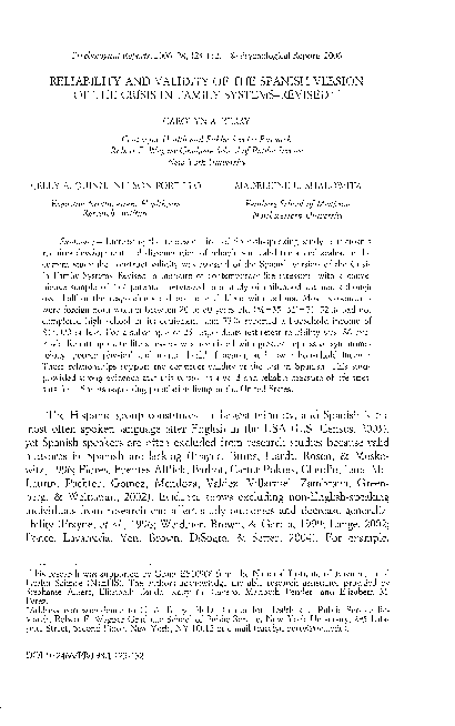 (PDF) Reliability and Validity of the Spanish Version of the Revised ...