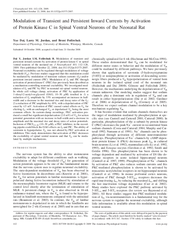 (PDF) Modulation in Locomotor Activity-Related Neurons in Cfos-EGFP ...