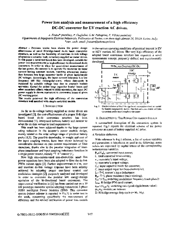 (PDF) Power loss analysis and measurement of a high efficiency DC-DC ...