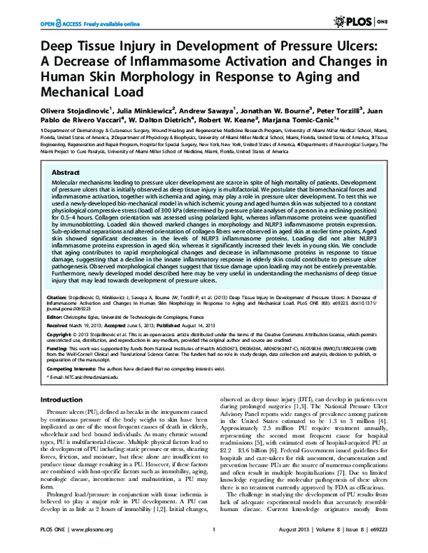 (PDF) Deep Tissue Injury in Development of Pressure Ulcers: A Decrease ...