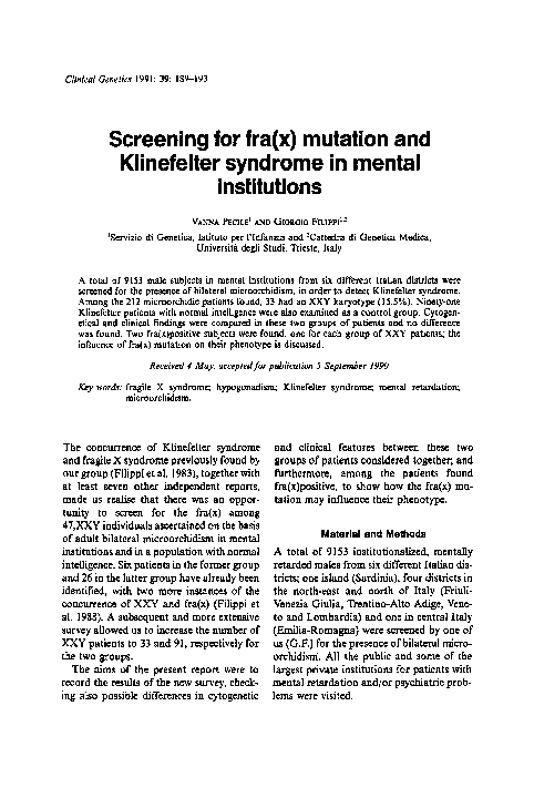 Le syndrome de Klinefelter - Prof SVT 71