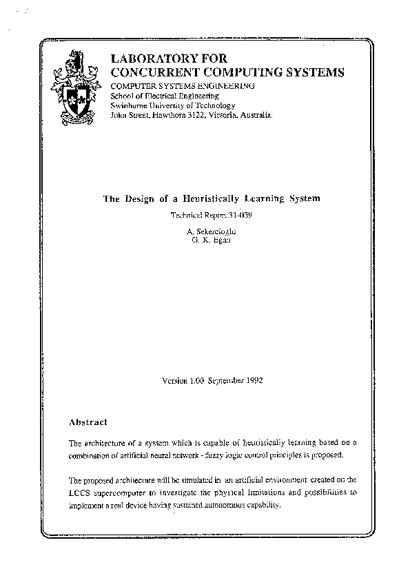 (PDF) LABORATORY FOR CONCURRENT COMPUTING SYSTEMS