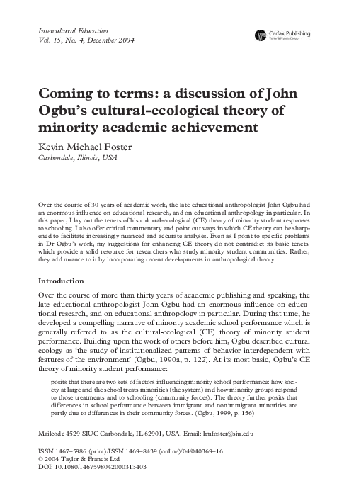 John ogbu essay 08 image