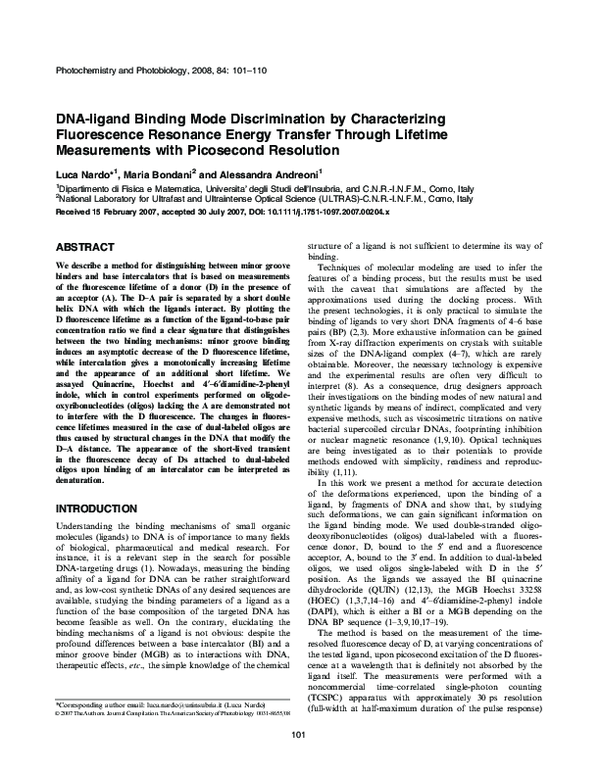 (PDF) Conditional Cooperativity in DNA Recognition by