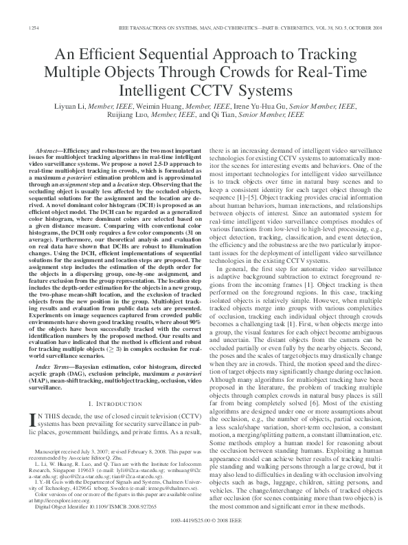 (PDF) An Efficient Sequential Approach to Tracking Multiple Objects ...