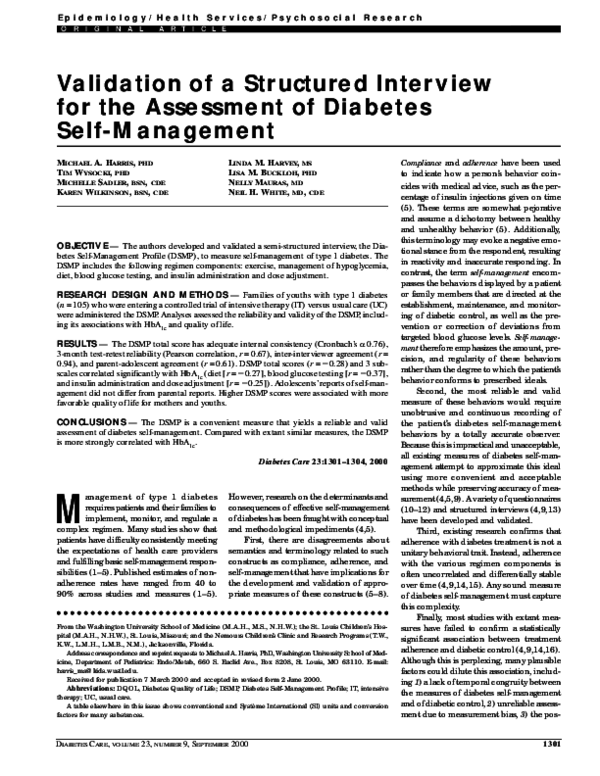 (PDF) Validation of a Structured Interview for the Assessment of ...