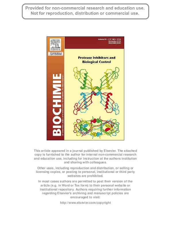 (PDF) Peptidase inhibitors in the MEROPS database