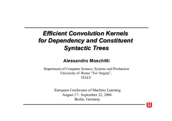 (PDF) Efficient Convolution Kernels for Dependency and Constituent ...