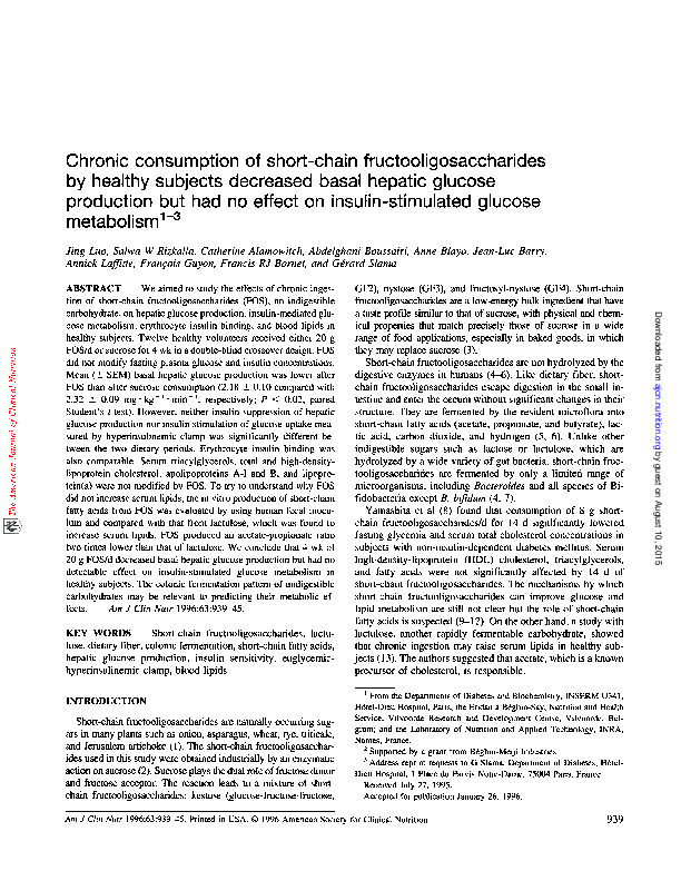 (PDF) Chronic consumption of short-chain fructooligosaccharides does ...