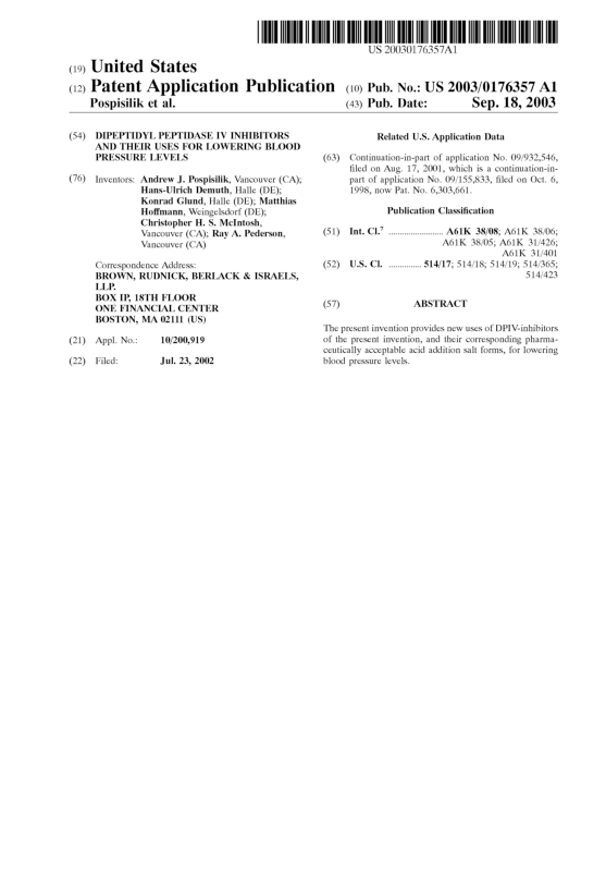 (PDF) Dipeptidyl peptidase IV inhibitors and their uses for lowering ...