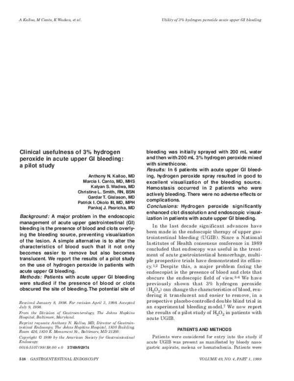  pdf clinical usefulness of 3 hydrogen peroxide in acute upper gi