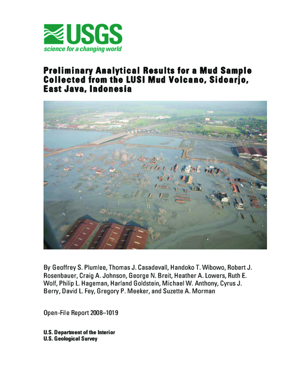 (PDF) Preliminary analytical results for a mud sample collected from ...