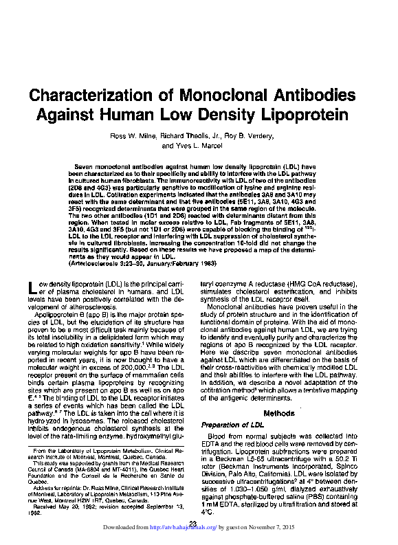 (PDF) Characterization of monoclonal antibodies against hantavirus ...