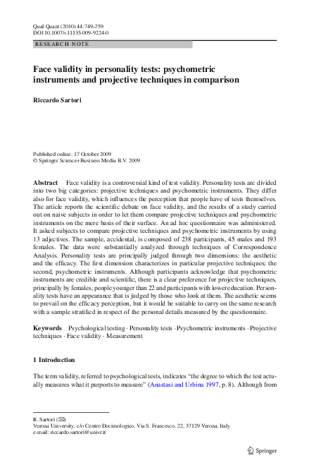 Face validity pdf image