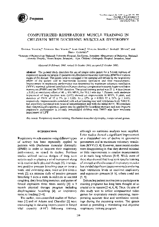 (PDF) Computerized respiratory muscle training in children with ...