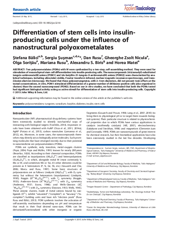 (PDF) Differentiation of stem cells into insulin-producing cells under ...