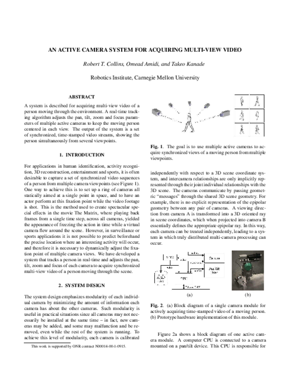 (PDF) An active camera system for acquiring multi-view video