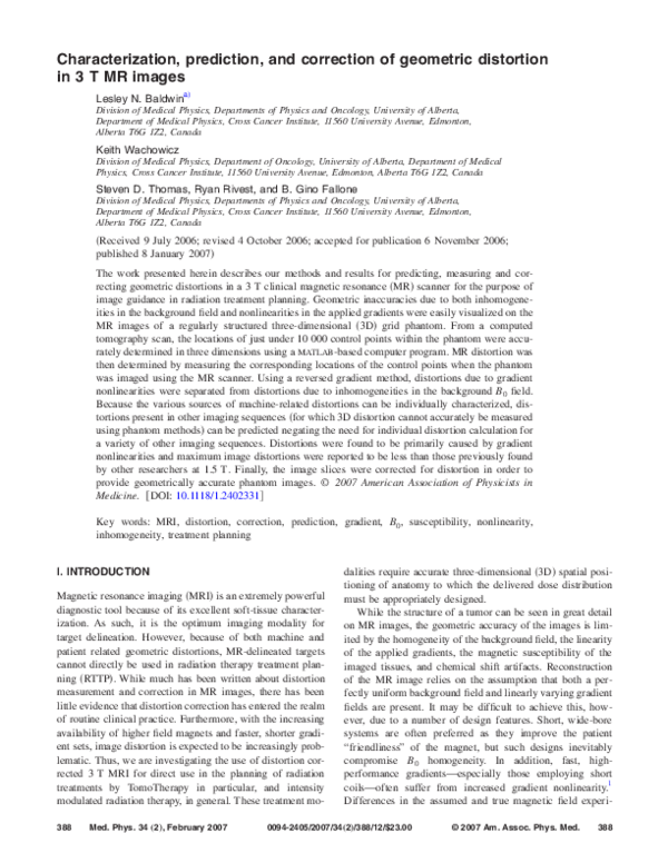 (PDF) Characterization, prediction, and correction of geometric ...