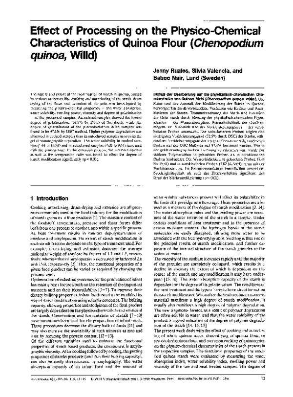 (PDF) Effect of Processing on the Physico-Chemical Characteristics of ...
