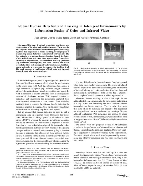 (PDF) Robust Human Detection and Tracking in Intelligent Environments ...