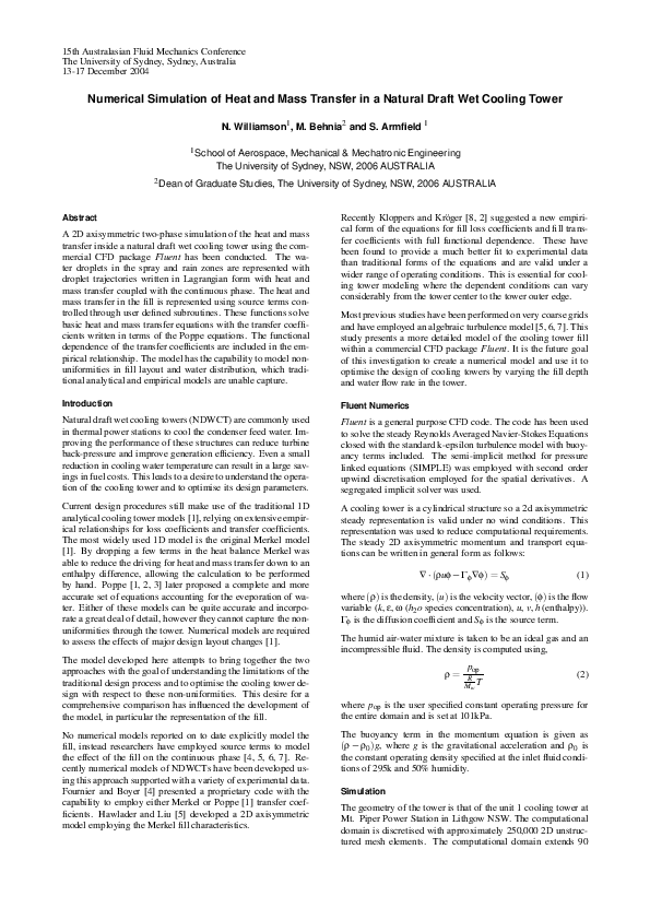 (PDF) Numerical simulation of heat and mass transfer during the ...