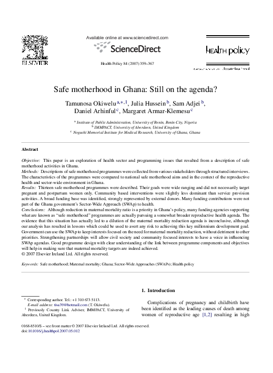 Safe motherhood essay 07 image