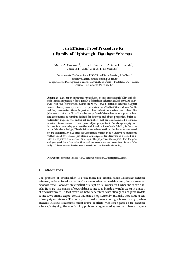 (PDF) An Efficient Proof Procedure for a Family of Lightweight Database ...