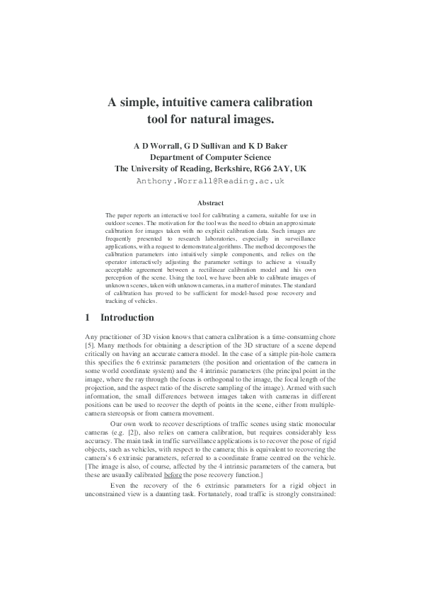 (PDF) A simple, intuitive camera calibration tool for natural images