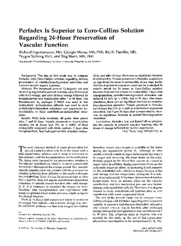 (PDF) Perfadex is superior to euro-collins solution regarding 24-hour ...