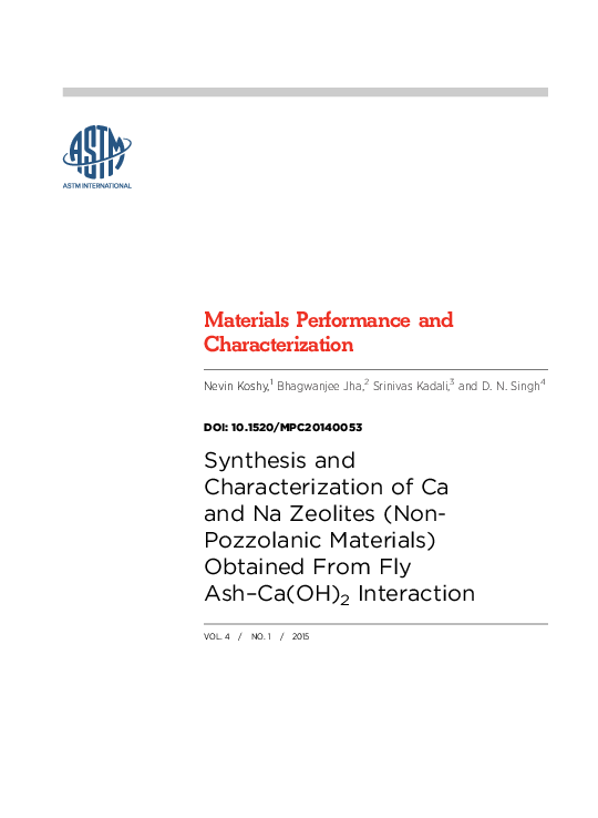 (PDF) Materials Performance and Characterization Synthesis and ...