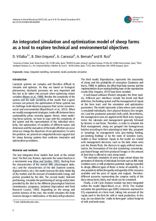(PDF) An integrated simulation and optimization modelling environment ...