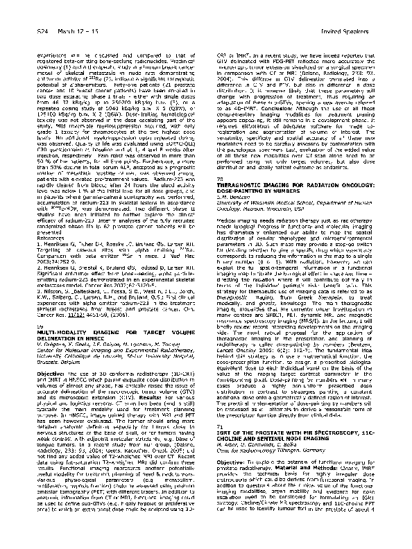 (PDF) 69 Multi-modality imaging for target volume delineation in HNSCC