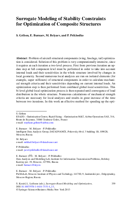 (PDF) Surrogate Modeling of Stability Constraints for Optimization of ...