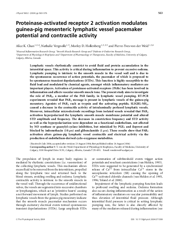 (PDF) Proteinase-activated receptor 2 activation modulates guinea-pig ...