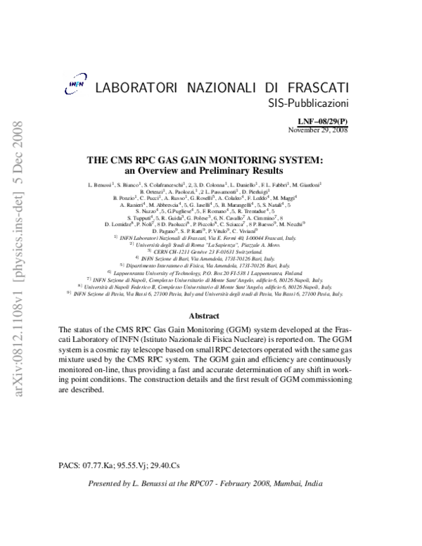 (PDF) The CMS RPC gas gain monitoring system: An overview and ...