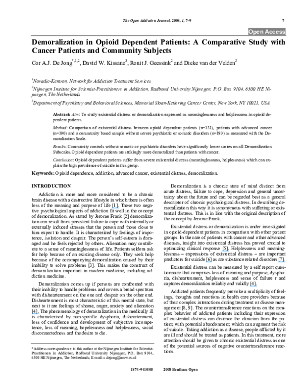 Demoralization syndrome image