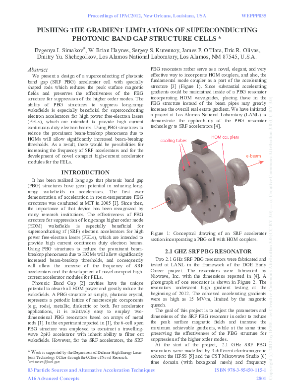 (PDF) Pushing the Gradient Limitations of Superconducting Photonic Band ...