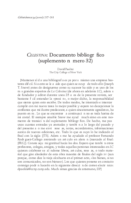 Celestina essay picture