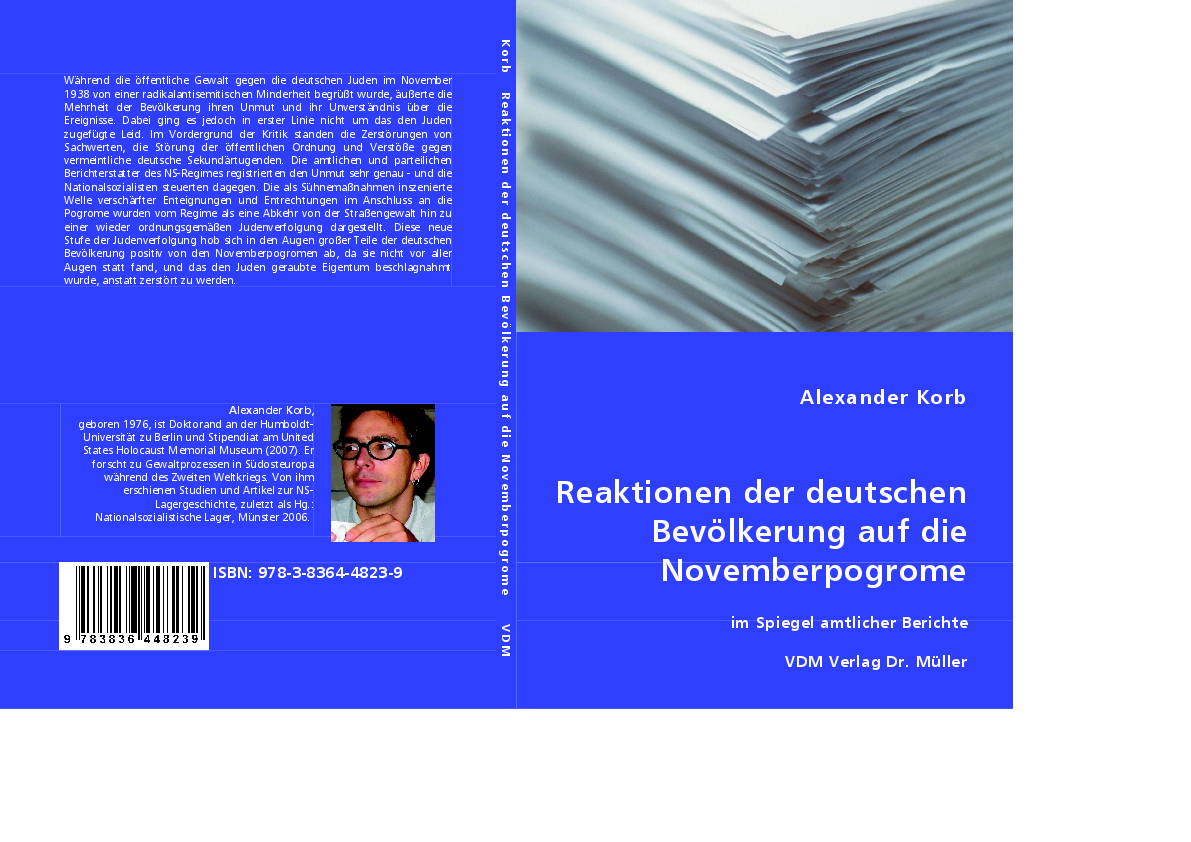 (PDF) Reaktionen der deutschen Bevölkerung auf die Novemberpogrome im ...