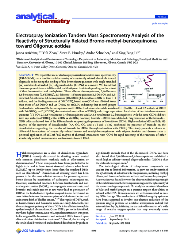 (PDF) Electrospray ionization tandem mass spectrometry scan modes for ...