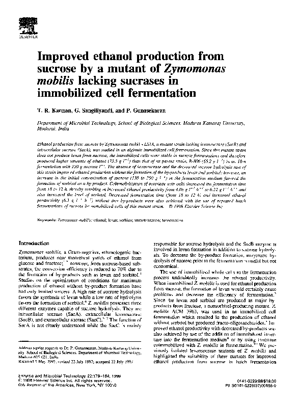 Bioethanol production research papers image