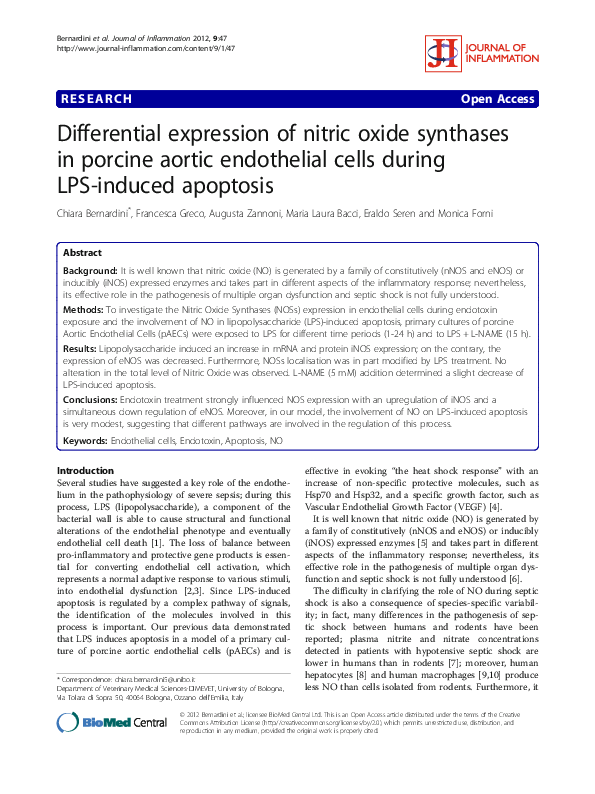 (PDF) Differential expression of nitric oxide synthases in human scalp ...