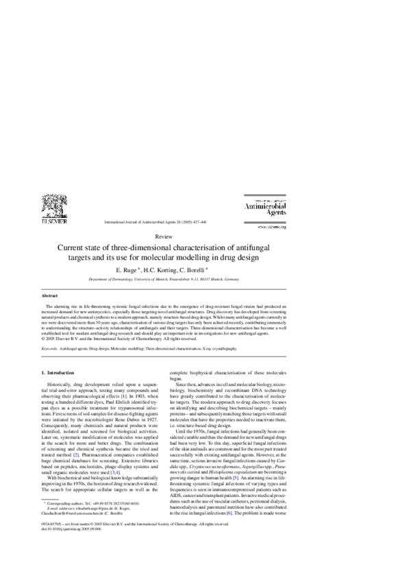 (PDF) Current state of threedimensional characterisation of antifungal