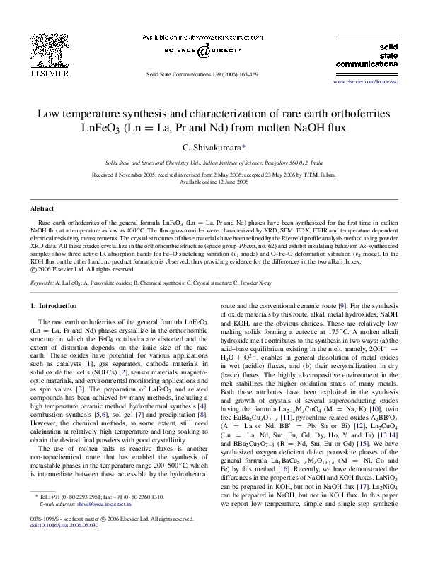 (PDF) Low-temperature synthesis and characterization of rutile ...