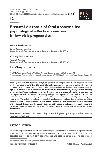 Fetal abnormalities detected by ultrasound image