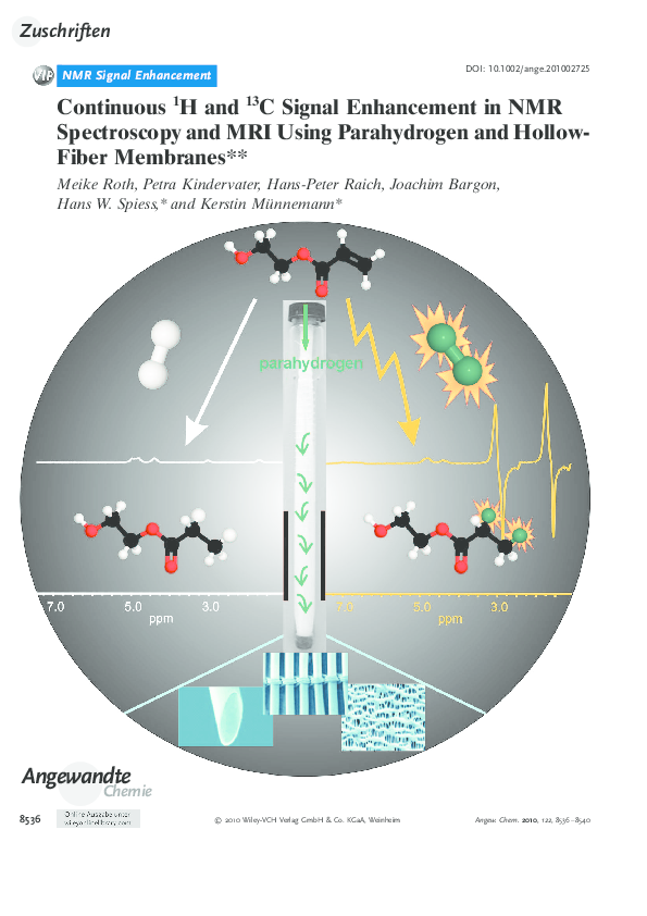 (PDF) Continuous 1H and 13C Signal Enhancement in NMR Spectroscopy and ...