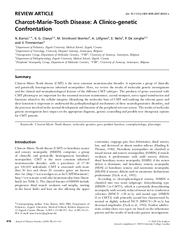 Charcot-marie-tooth disease treatment centers picture