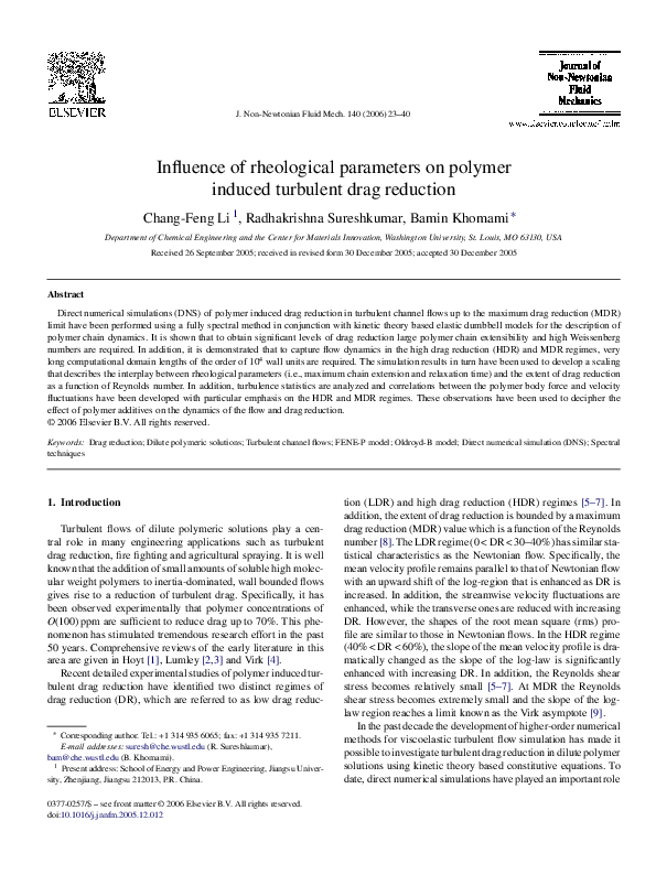 (PDF) Maximum Drag Reduction Asymptote in Turbulent Channel Flow of ...