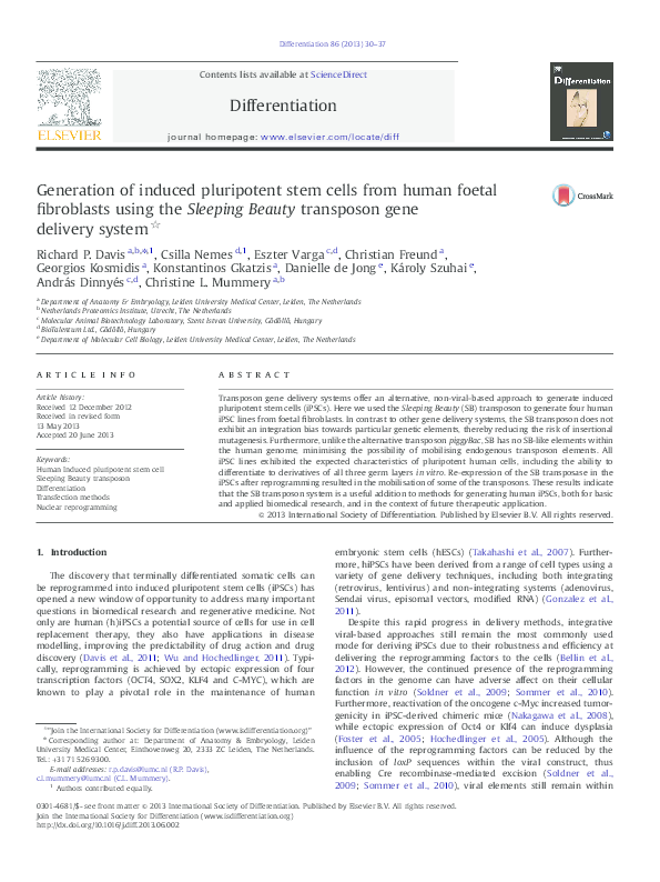 (PDF) Generation of induced Pluripotent Stem Cells from Human Amnion ...