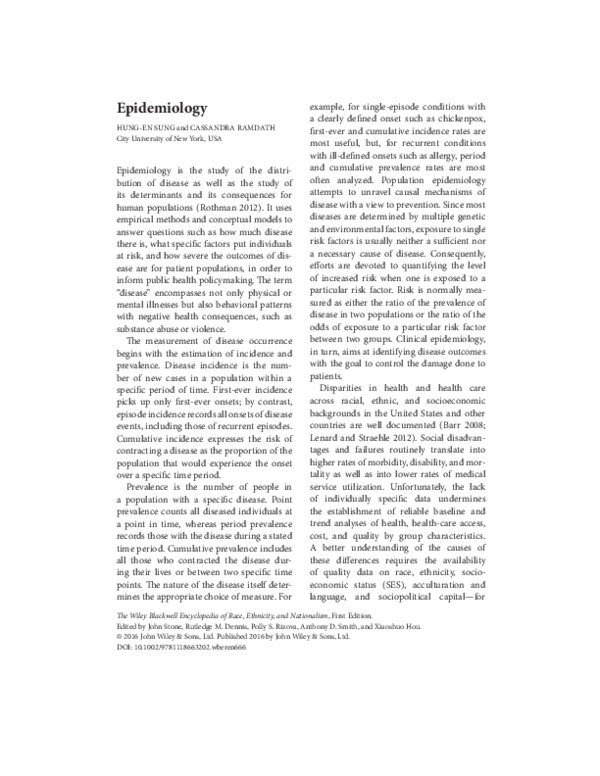 (PDF) Epidemiology HungEn Sung and Cassandra Ramdath Academia.edu